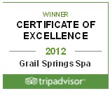 Tripadvisor 2012 Certificate of Excellence