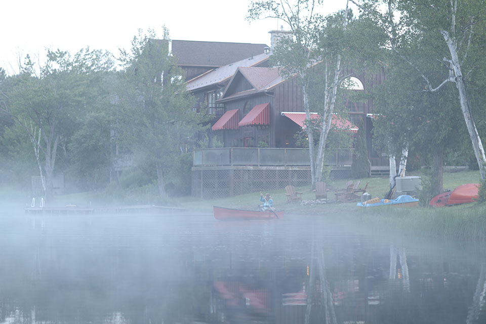 Misty Morning Paddle at Grail Springs